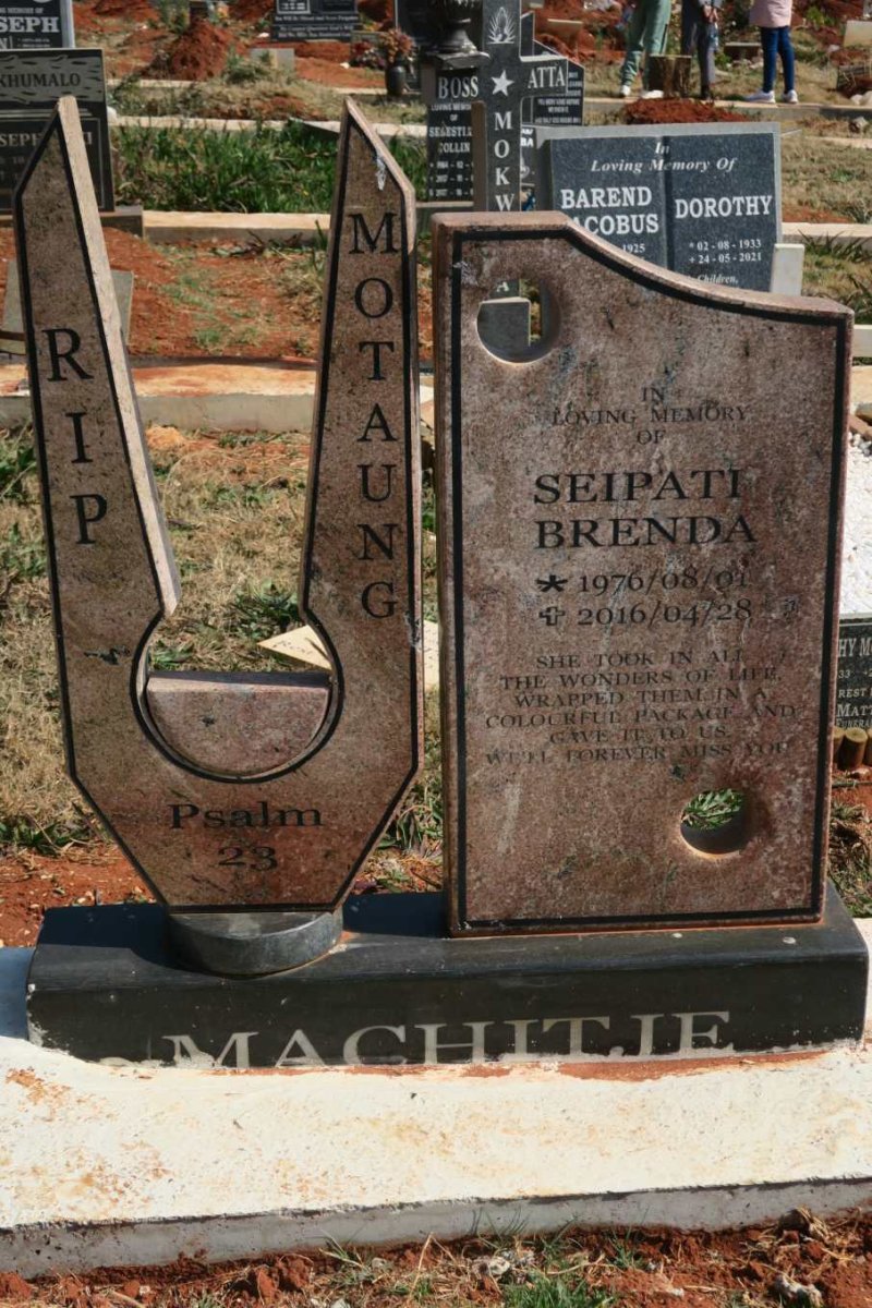 MACHITJE Seipati Brenda 1976-2016