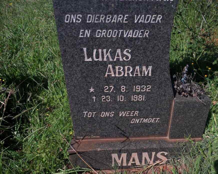 MANS Lukas Abram 1932-1981