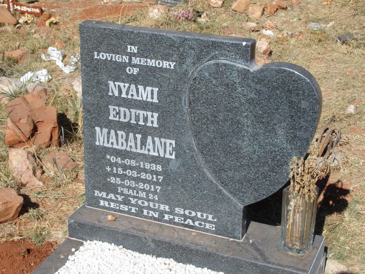 MABALANE Nyami Edith 1938-2017