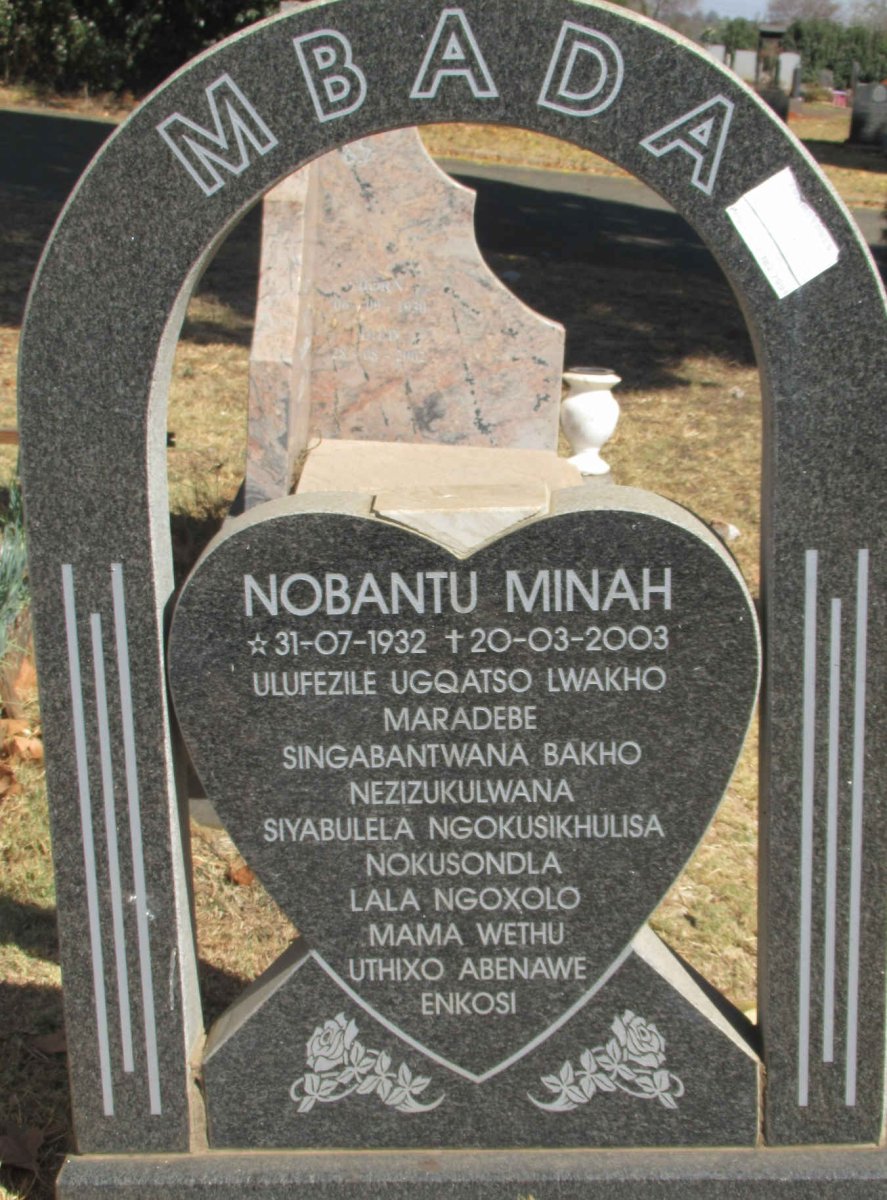 MABADA Nobantu Minah 1932-2003