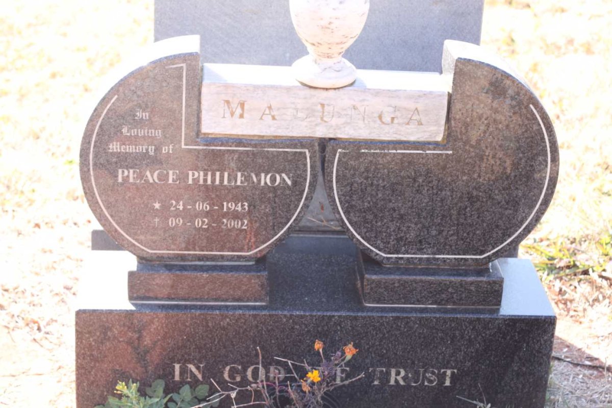 MALUNGA Peace Philemon 1943-2002
