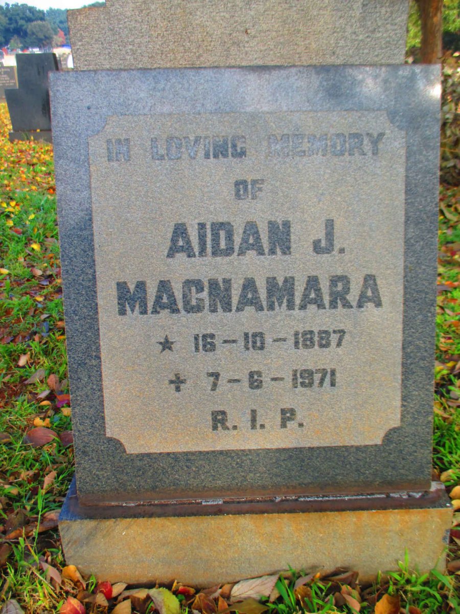 MACNAMARA Aidan J. 1887-1971