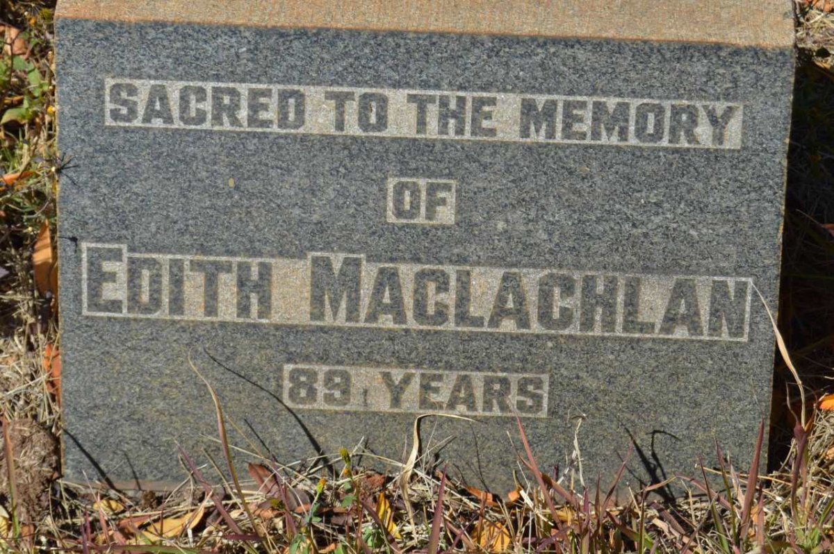 MACLACHLAN Edith