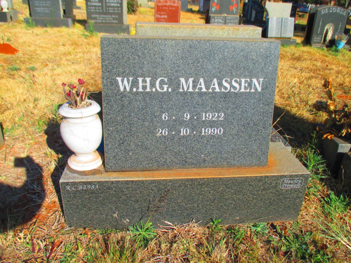 MAASSEN W.H.G. 1922-1990