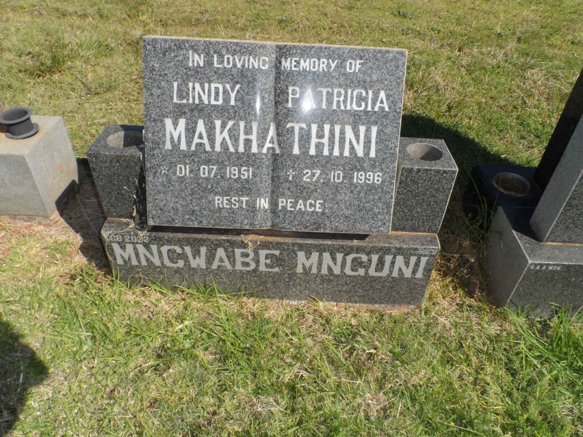 MAKHATHINI Lindy Patricia 1951-1996