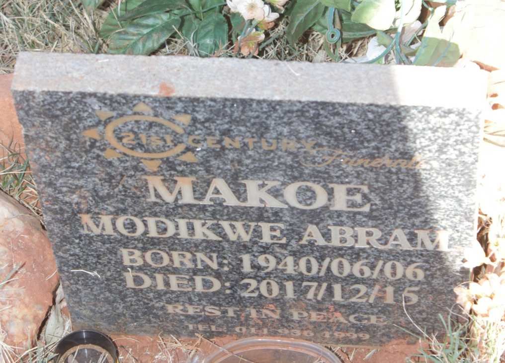 MAKOE Modikwe Abram 1940-2017