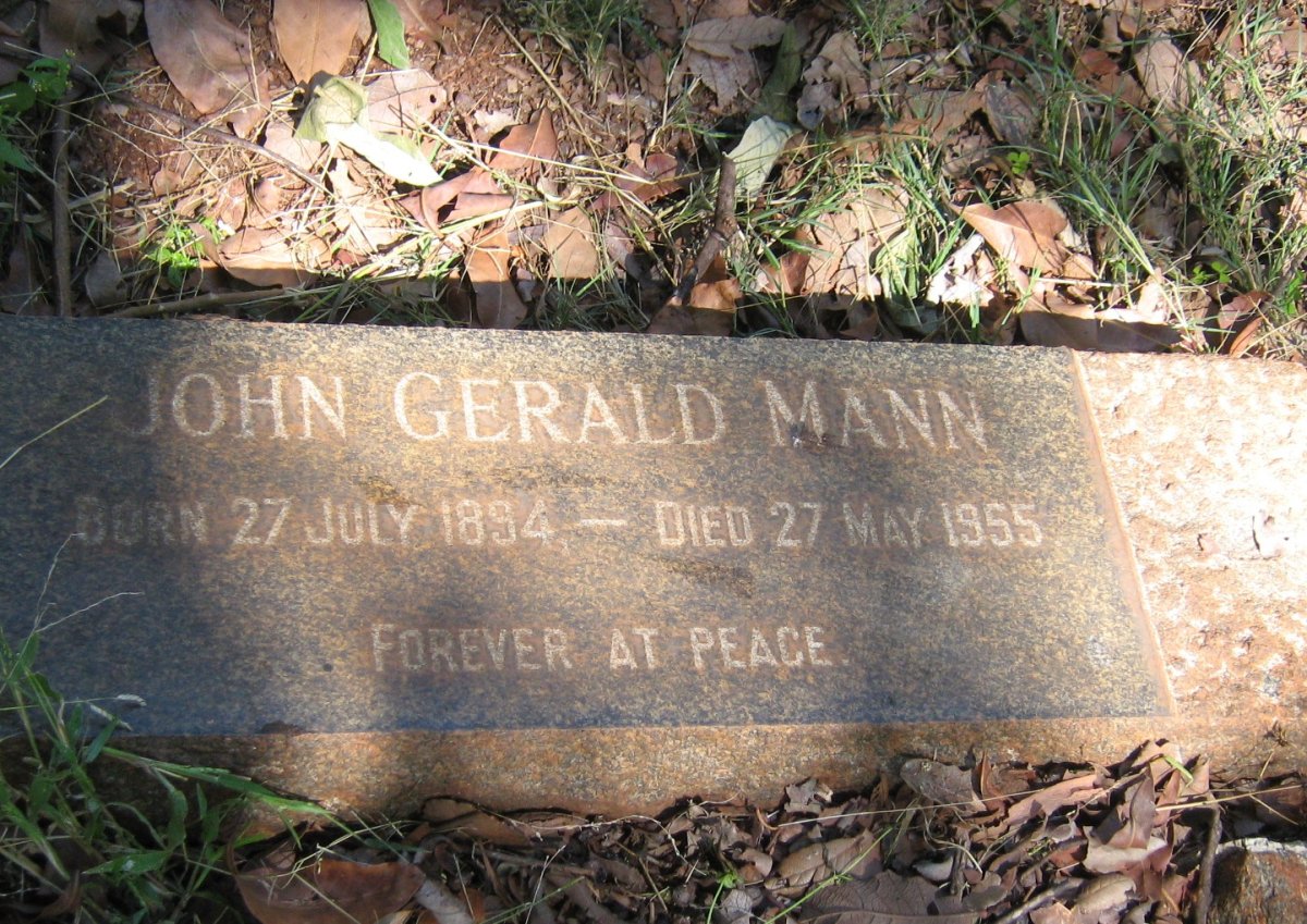 MANN John Gerald 1894-1955