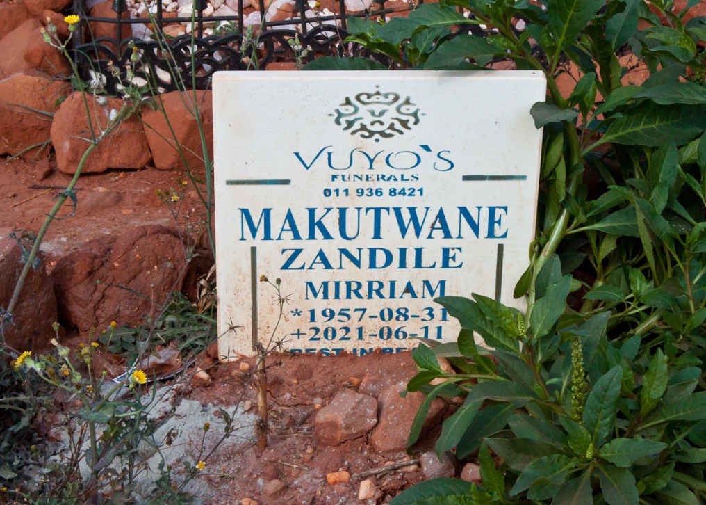 MAKUTWANE Zandile Mirriam 1957-2021