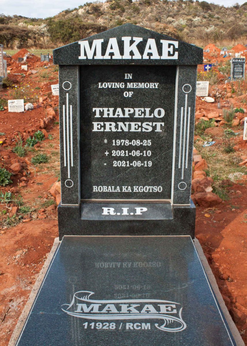 MAKAE Thapelo Ernest 1978-2021