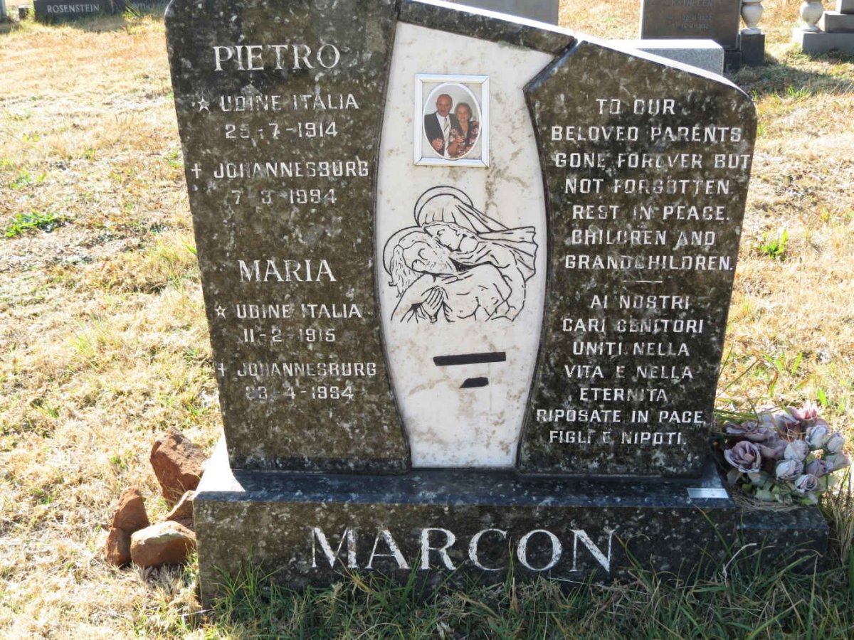 MARCON Pietro 1914-1994 &amp; Maria 1915-1994