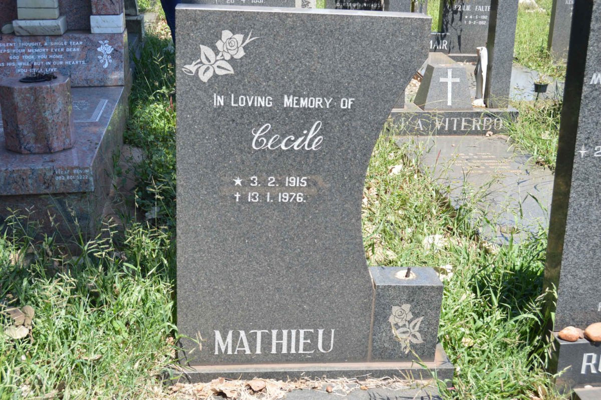 MATHIEU Cecile 1915-1976