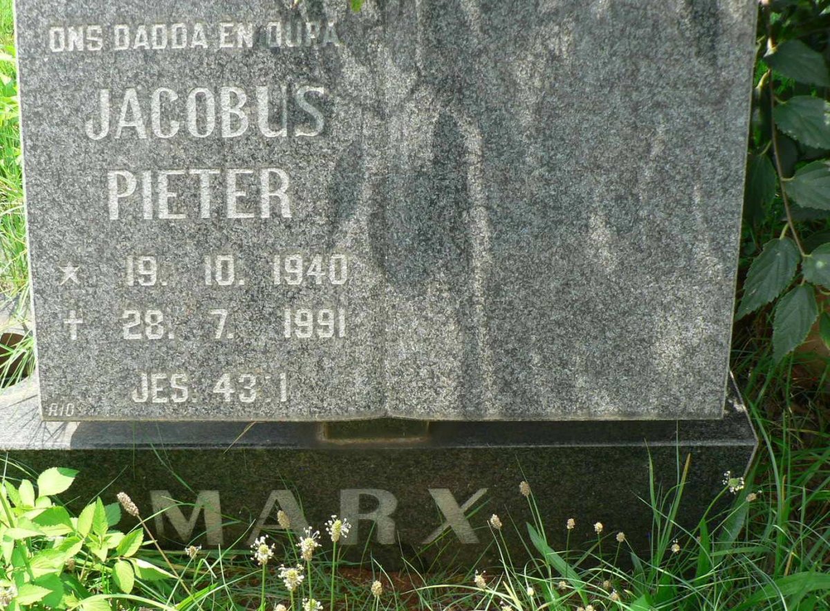 MARX Jacobus Pieter 1940-1991