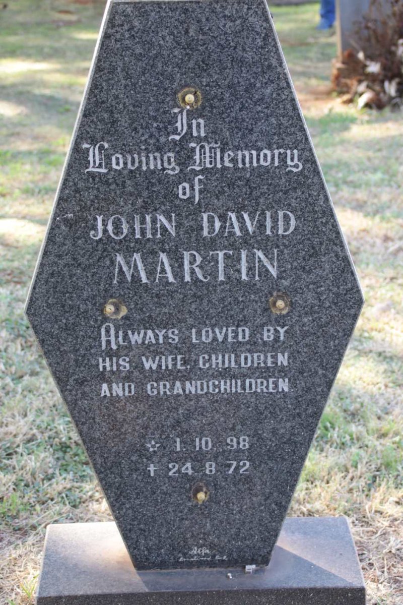 MARTIN John David 1898-1972