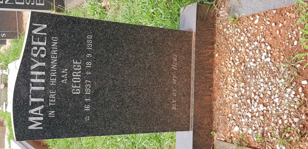 MATTHYSEN George 1937-1980