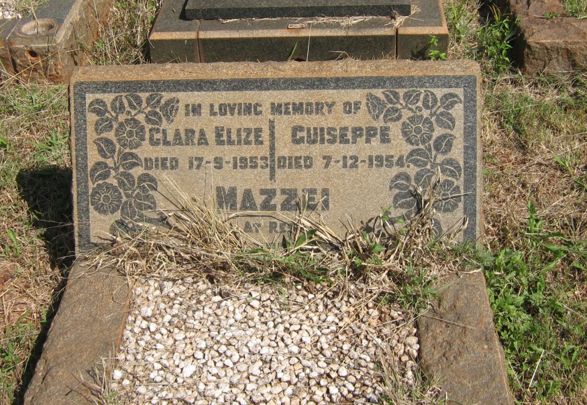 MAZZEI Guiseppe -1954 &amp; Clara Elize -1953