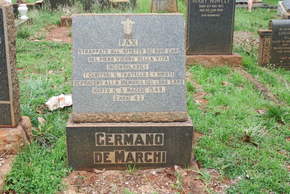 MARCHI Germano, de -1949