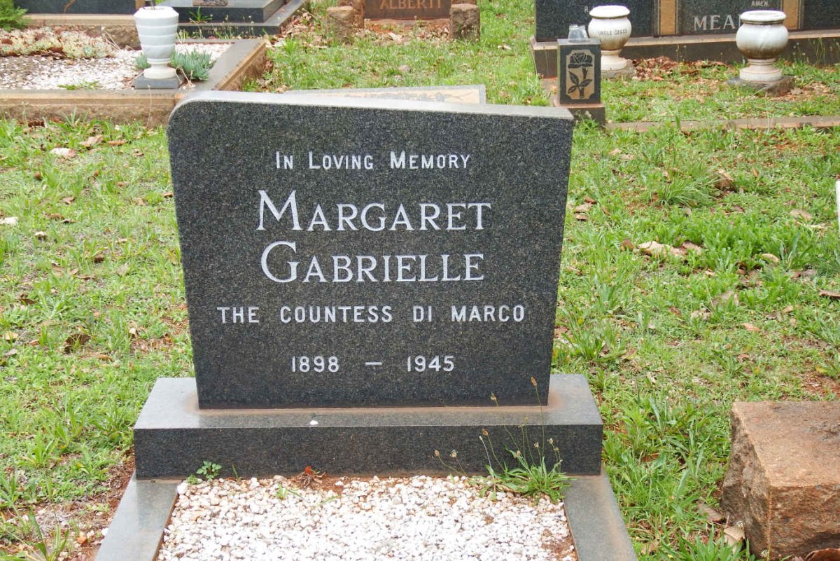 MARCO Margaret Gabrielle, Di 1898-1945