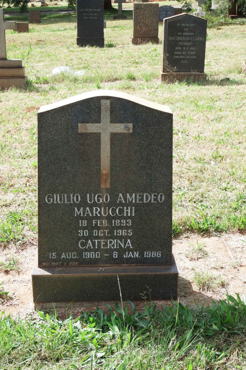 MARUCCHI Giulio Ugo Amedeo 1893-1965 &amp; Caterina 1900-1986