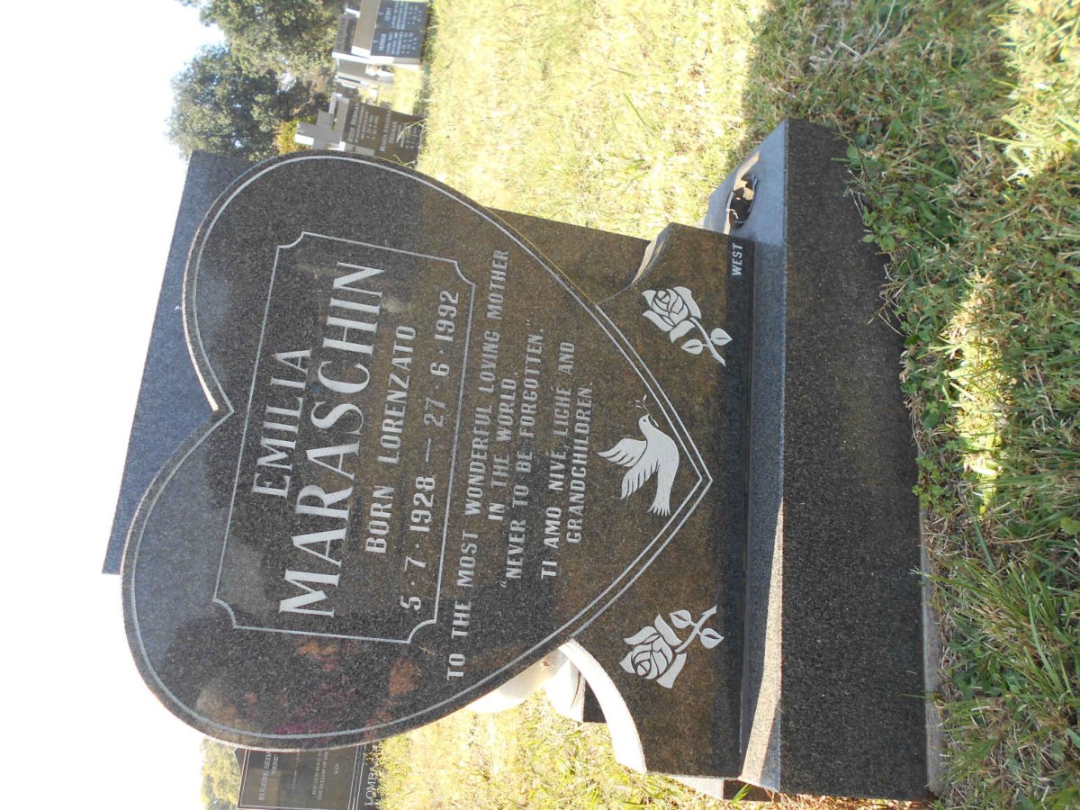 MARASCHIN Emilia nee LORENZATO 1928-1992
