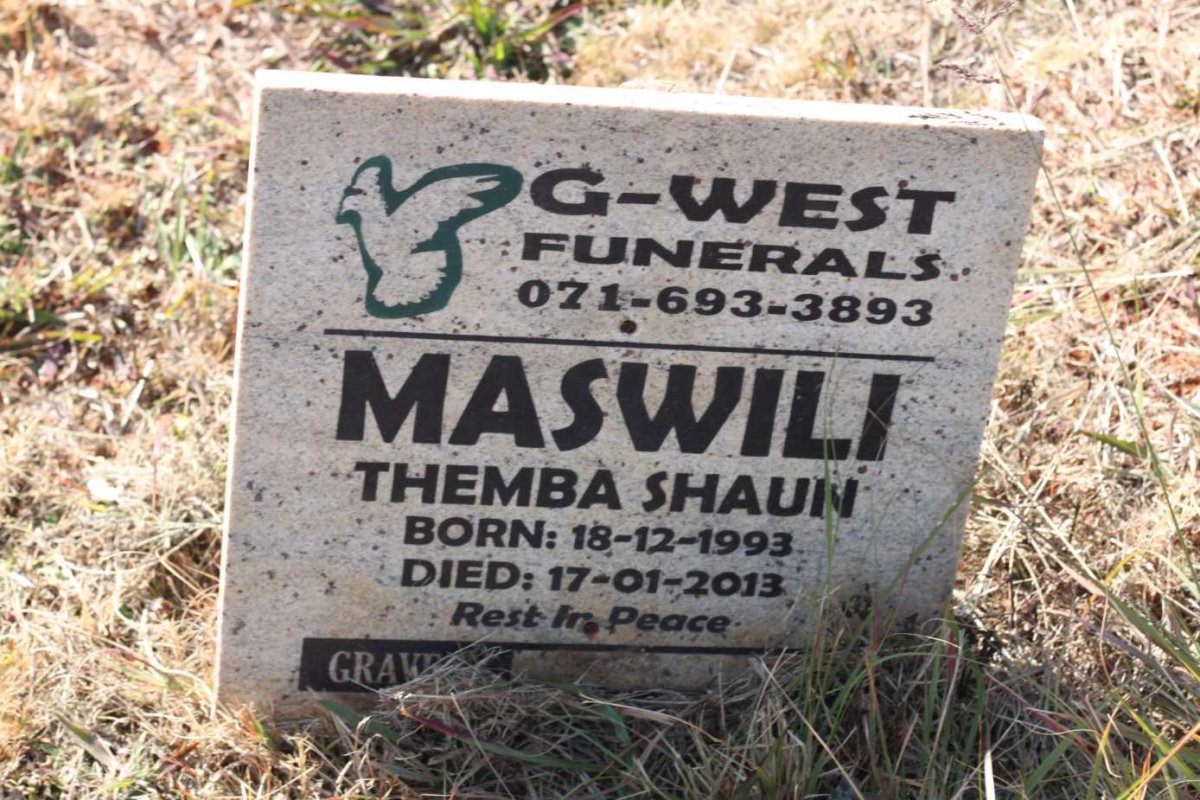 MASWILI Themba Shaun 1993-2013