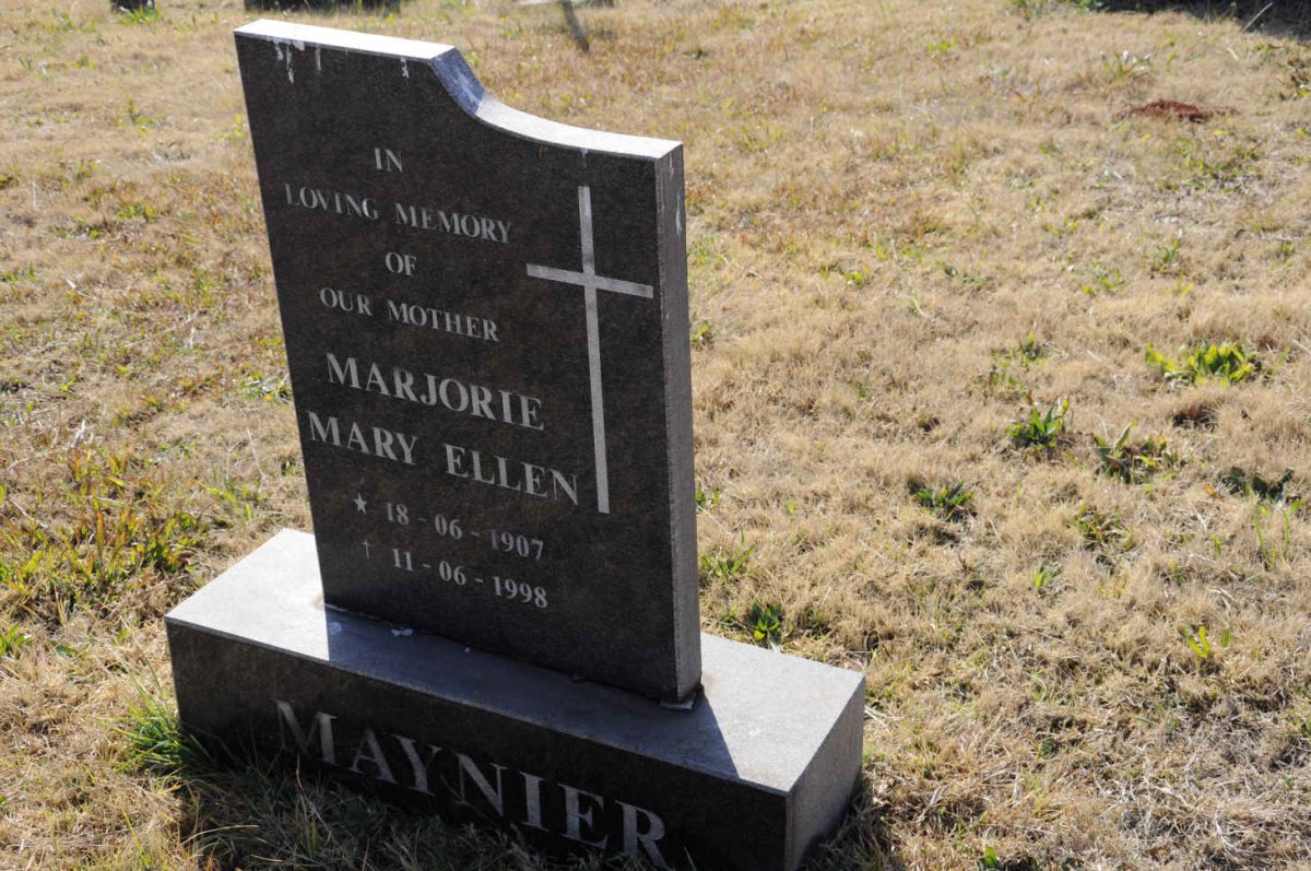 MAYNIER Marjorie Mary Ellen 1907-1998