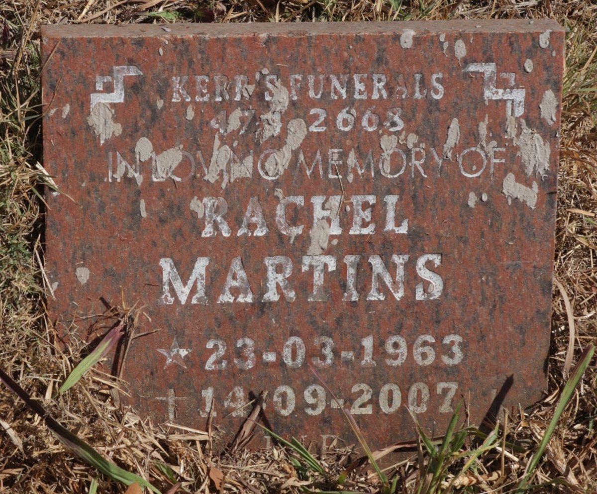 MARTINS Rachel 1963-2007