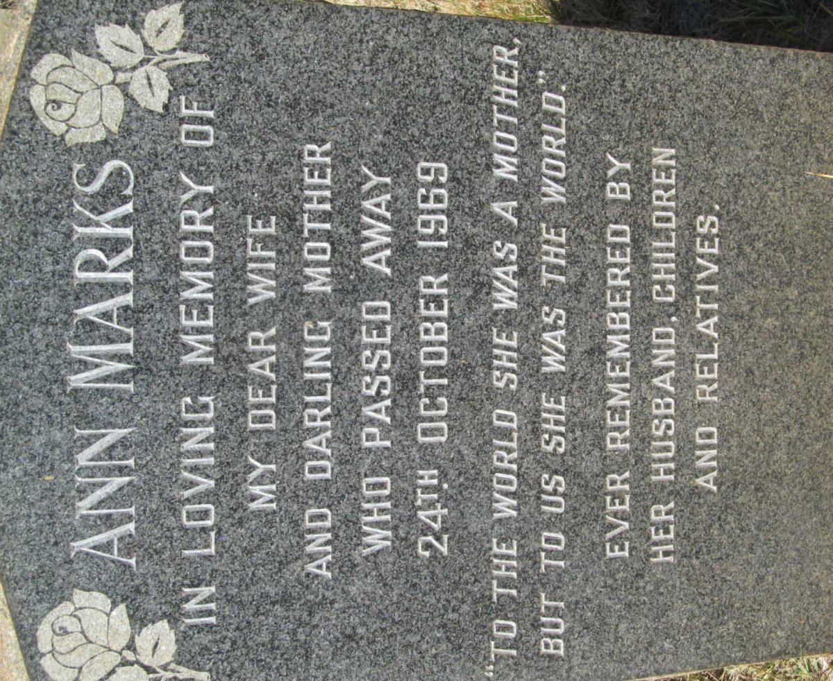 MARKS Ann -1969