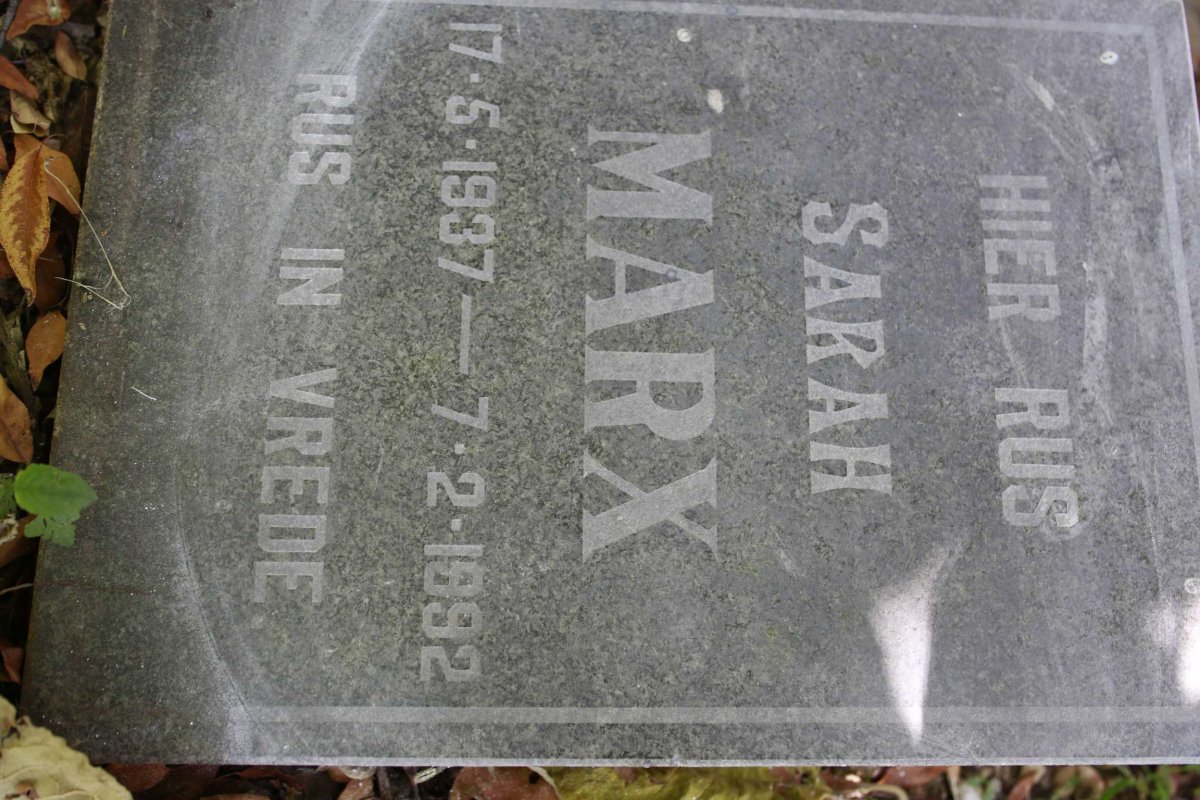 MARX Sarah 1937-1992