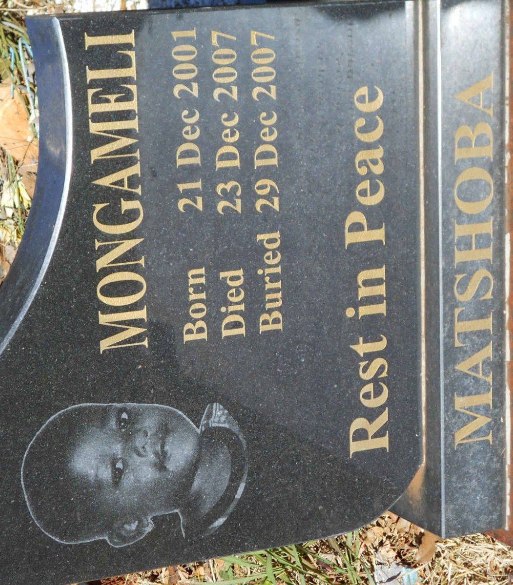 MATSHOBA Mongameli 2001-2007