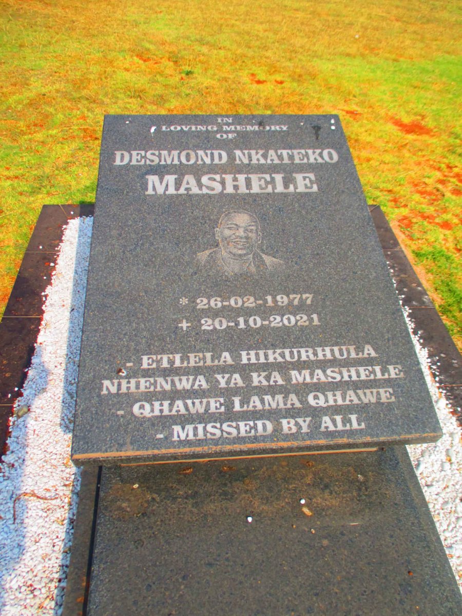 MASHELE Desmond Nkateko 1977-2021