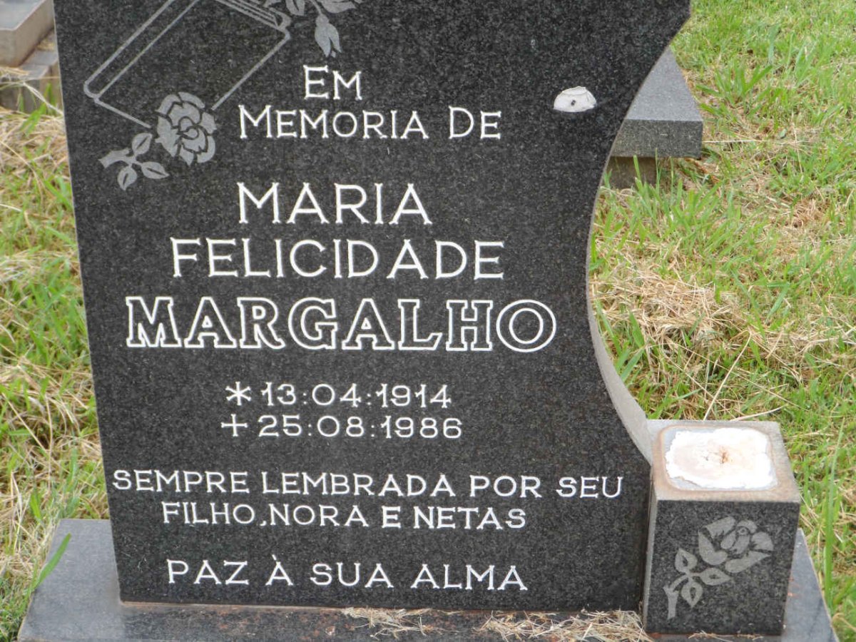 MARGALHO Maria Felicidade 1914-1986
