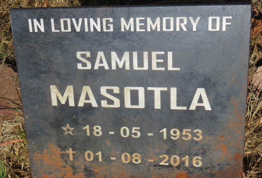MASOTLA Samuel 1953-2016