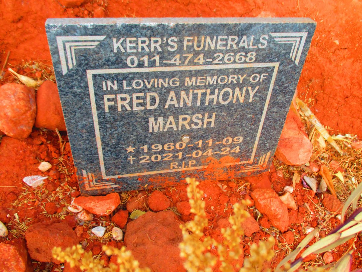 MARSH Fred Anthony 1960-2021