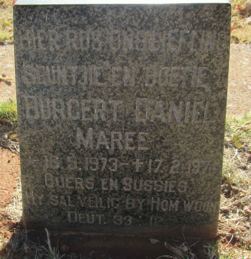 MAREE Burgert Daniel 1973-197?