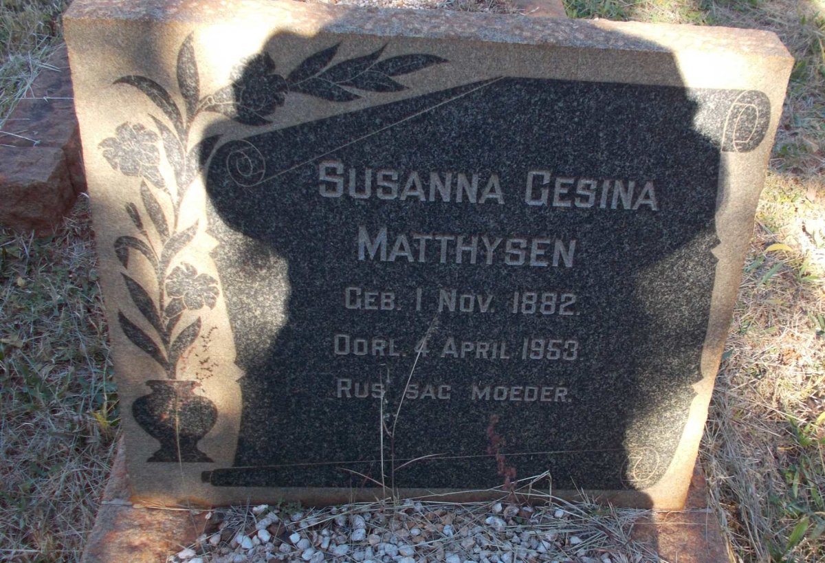 MATTHYSEN Susanna Gesina 1882-1953