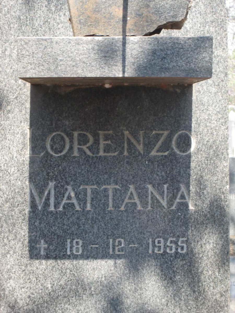 MATTANA Lorenzo -1955 &amp; Irene 1890-1983