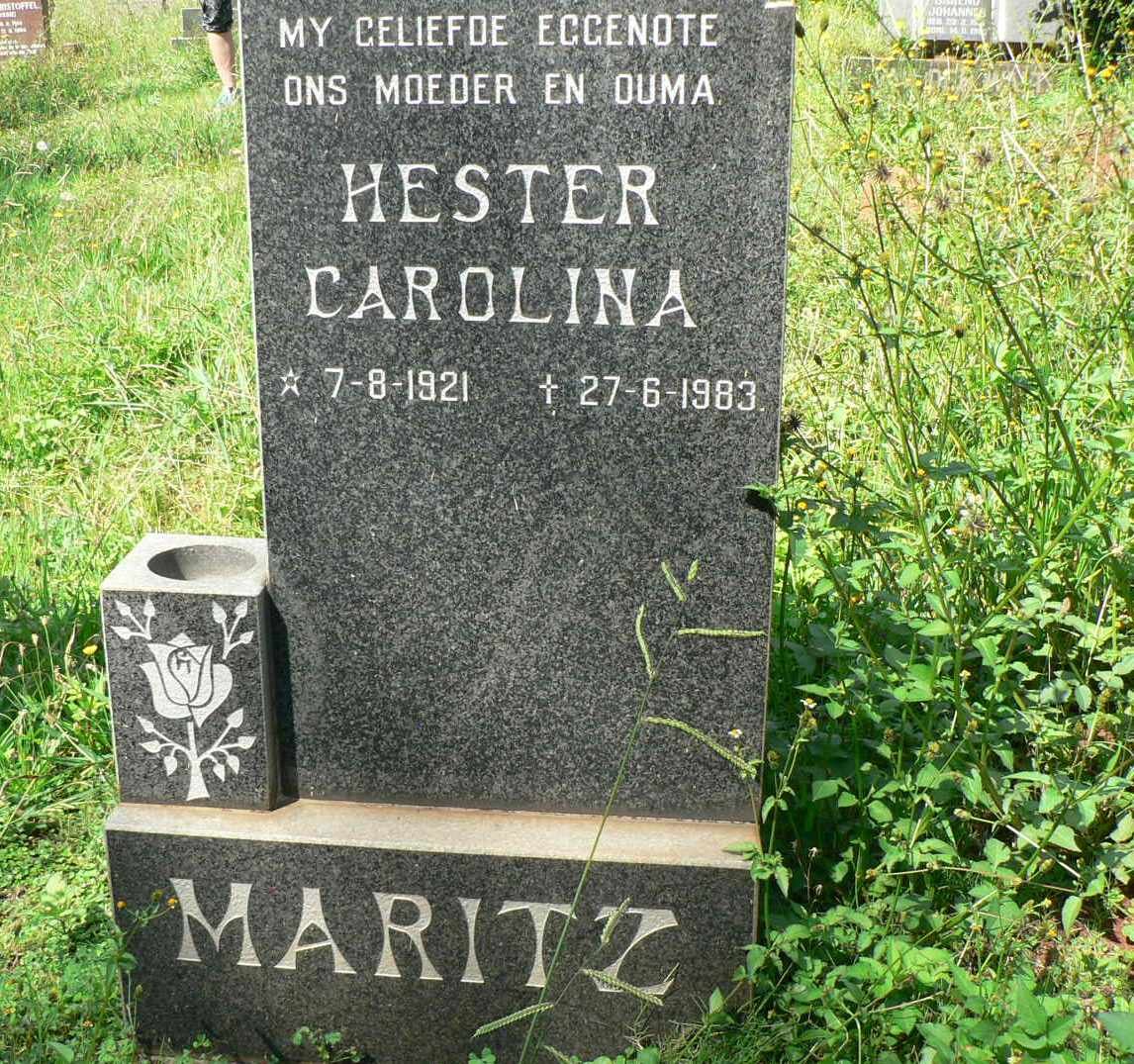 MARITZ Hester Carolina 1921-1983