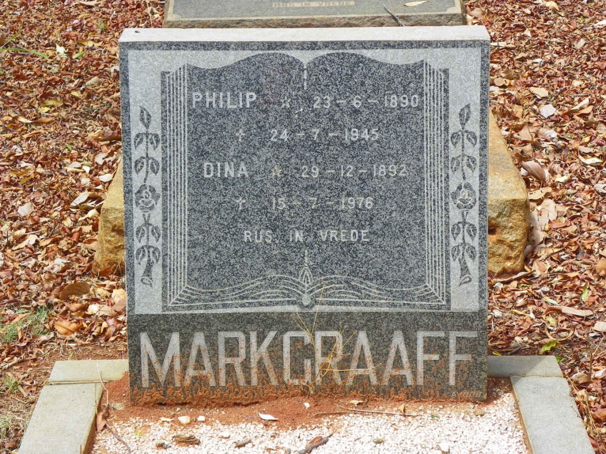 MARKGRAAFF Philip 1890-1945 &amp; Dina 1892-1976