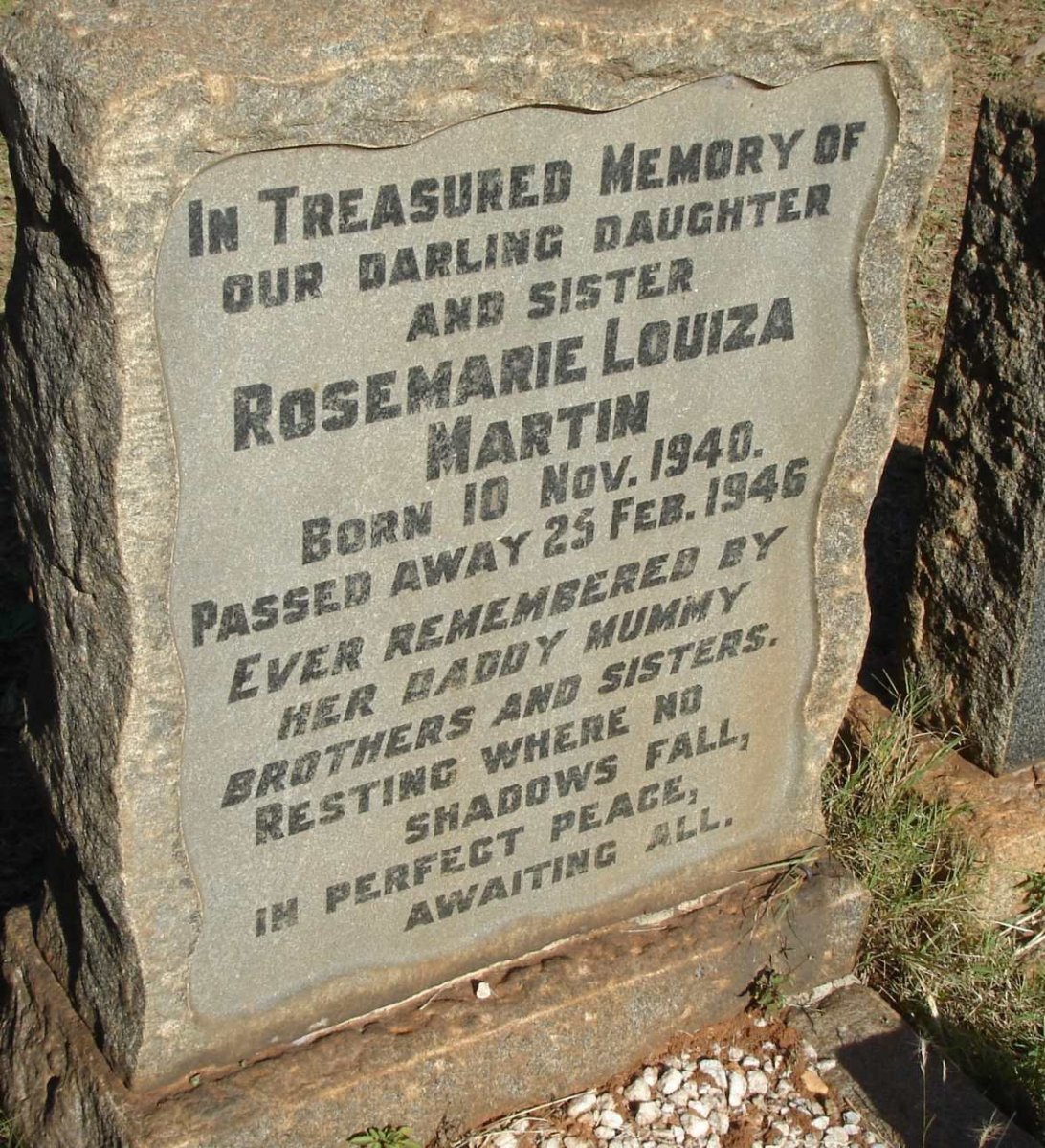 MARTIN Rosemarie Louiza 1940-1946