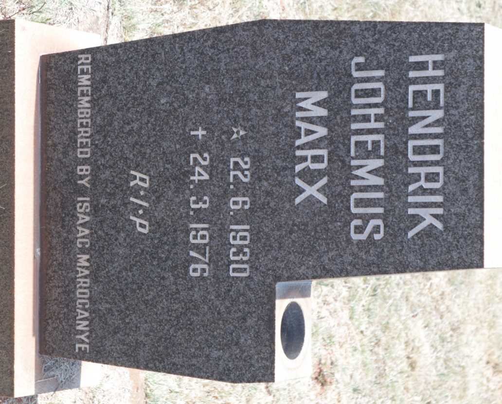 MARX Hendrik Johemus 1930-1976