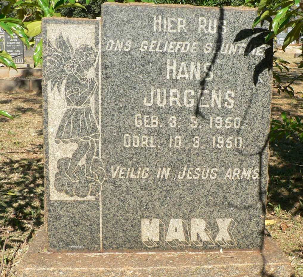 MARX Hans Jurgens 1950-1950