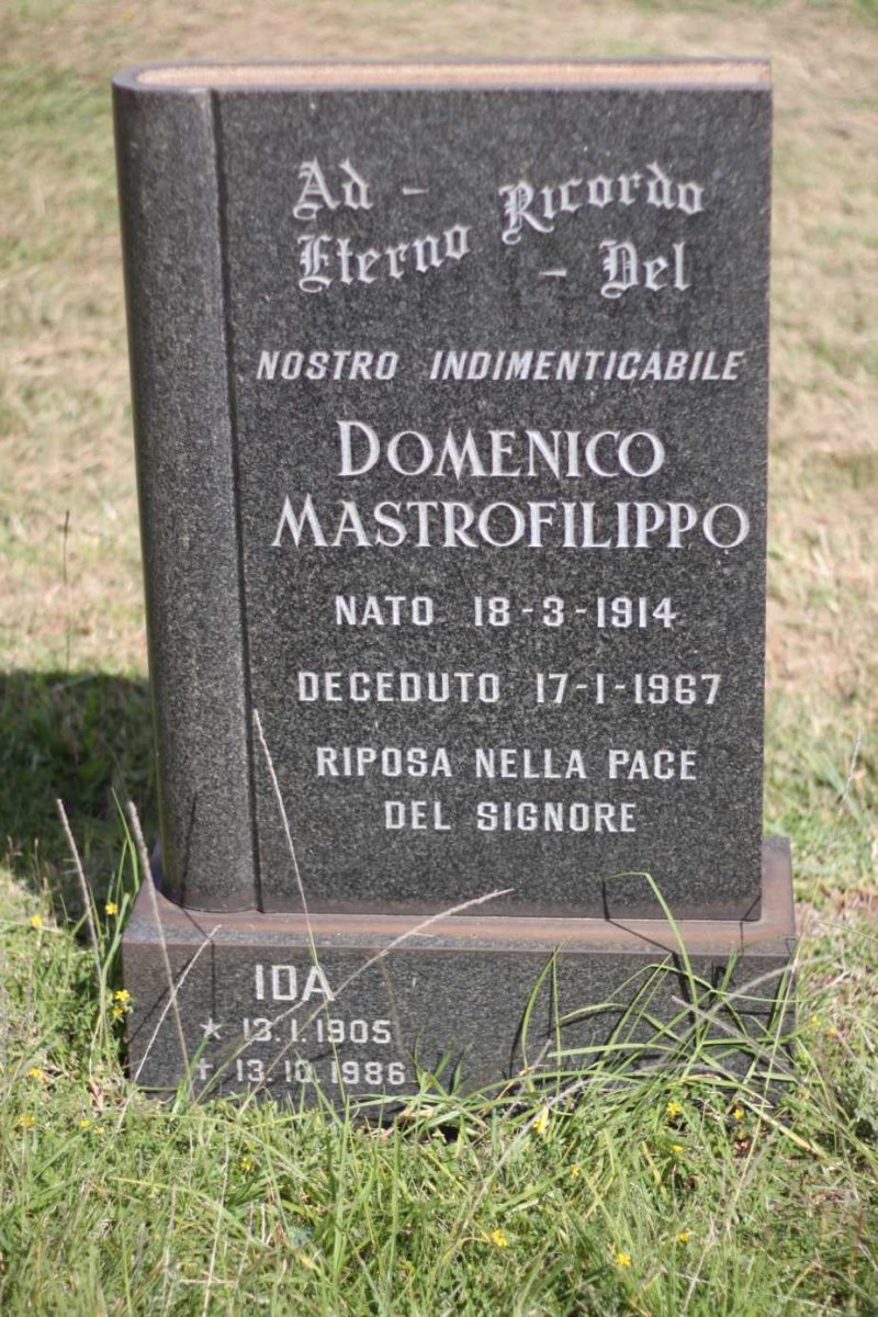 MASTROFILIPPO Domenico 1914-1967 &amp; Ida 1905-1986