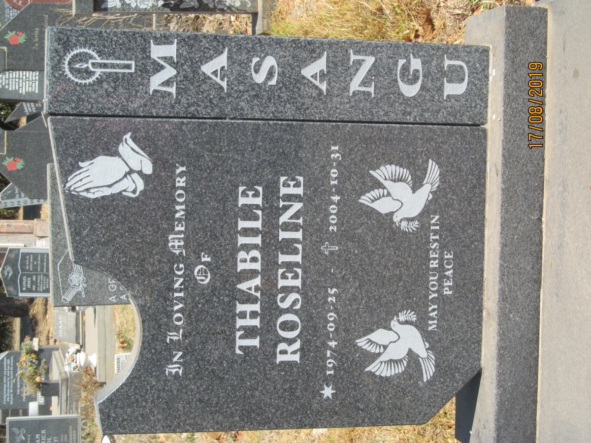 MASANGU Thabile Roseline 1974-2004