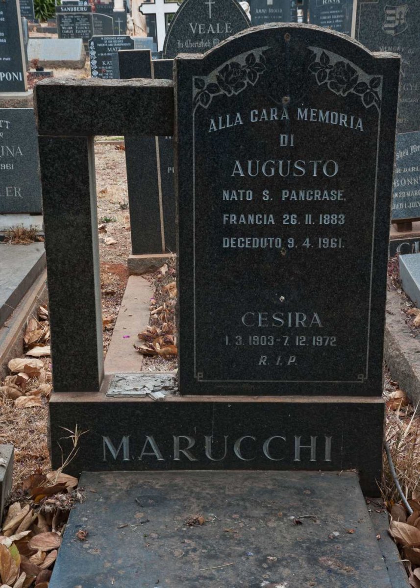 MARUCCHI Augusto 1883-1961 &amp; Cesira 1903-1972