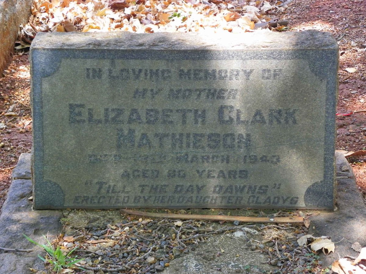 MATHIESON Elizabeth Clark -1943