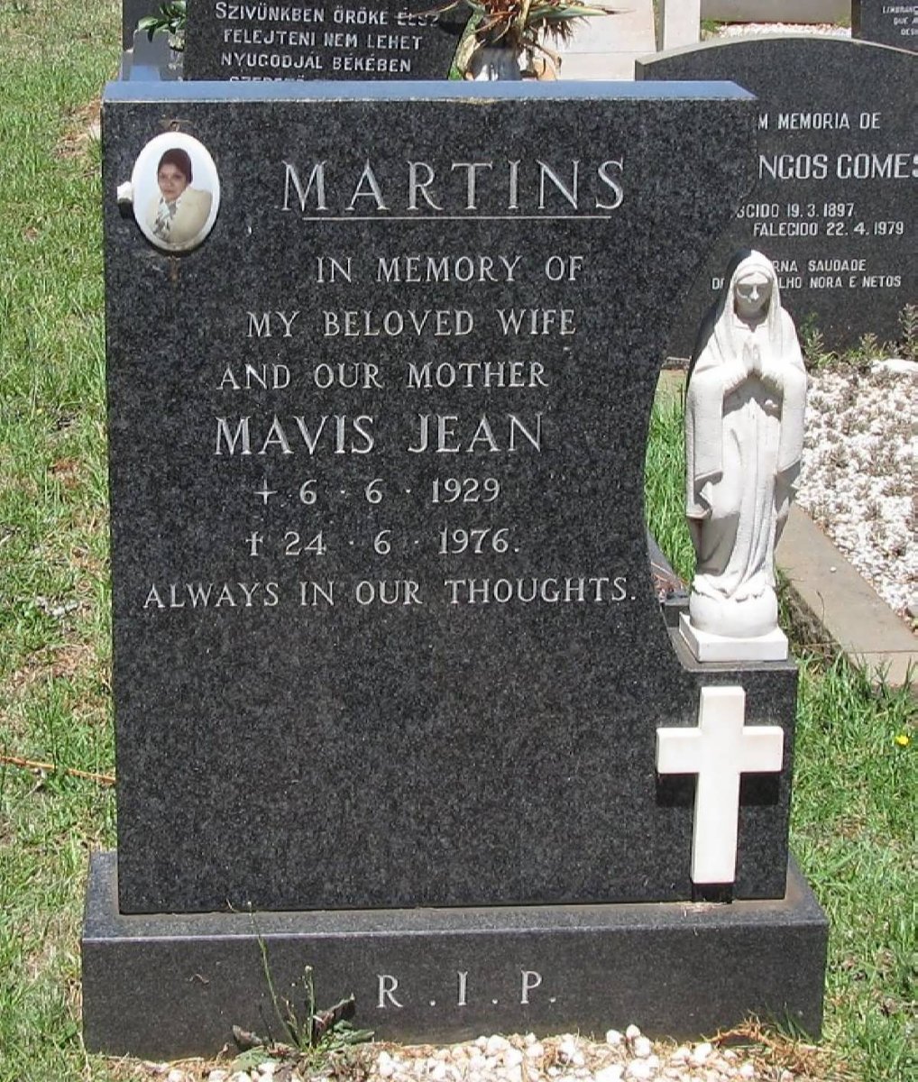 MARTINS Mavis Jean 1929-1976