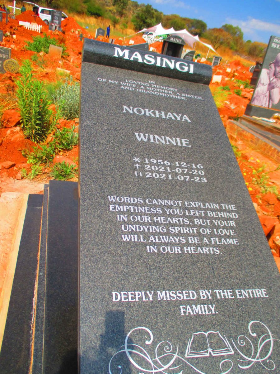 MASINGI Nokhaya Winnie 1956-2021