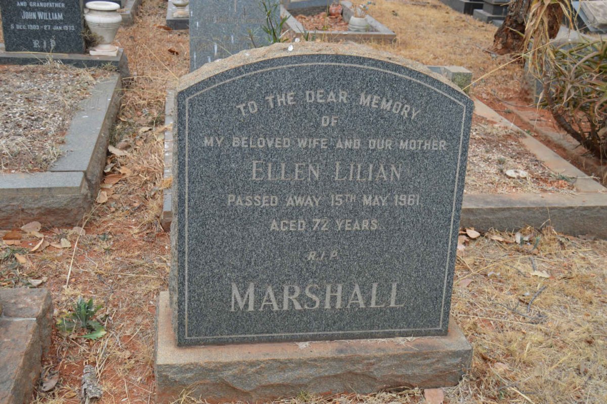 MARSHALL Ellen Lilian -1961