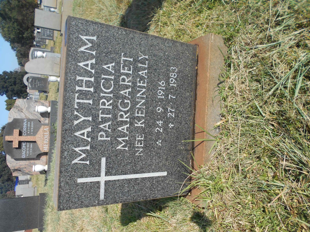 MAYTHAM Patricia Margaret nee KENNEALY 1916-1983