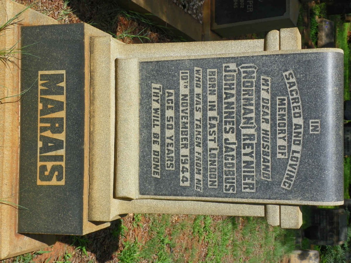 MARAIS Reynier Johannes Jacobus -1944